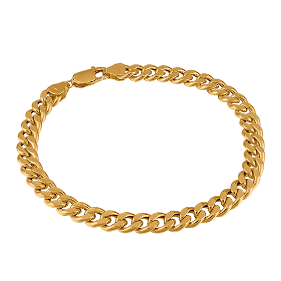 Armband pansar guld ihåligt