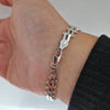 Armband staket i 18k vitguld