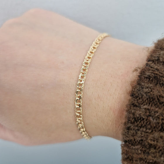 Bismarck armband i 18k guld