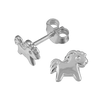 Örhänge häst i äkta silver