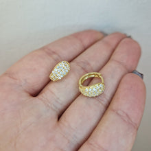  Örhängen creol med cubic zirkonia 18k guld