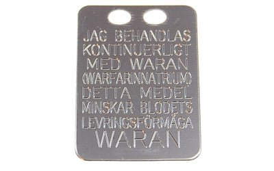 Waran bricka silver 27x19mm